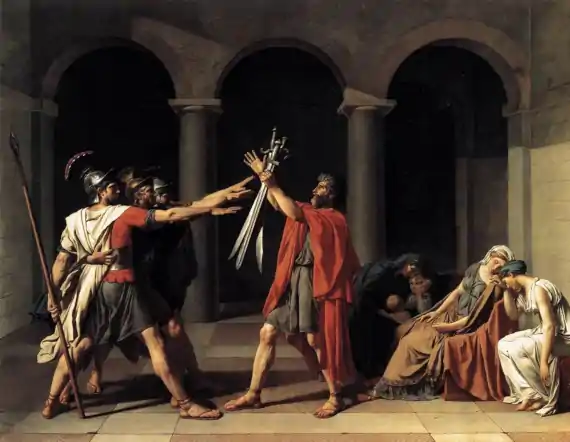 The Oath of the Horatii - Jacques-Louis David; 1784