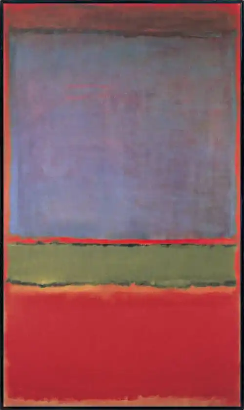 No. 6 (Crimson, Inexperienced and Purple) - Mark Rothko; 1951
