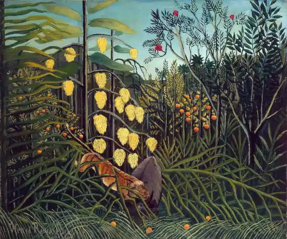 Combat of a Tiger and a Buffalo - Henri Rousseau; 1908