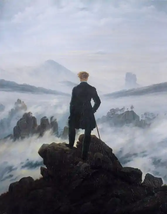 Wanderer above the Sea of Fog - Caspar David Friedrich; 1818