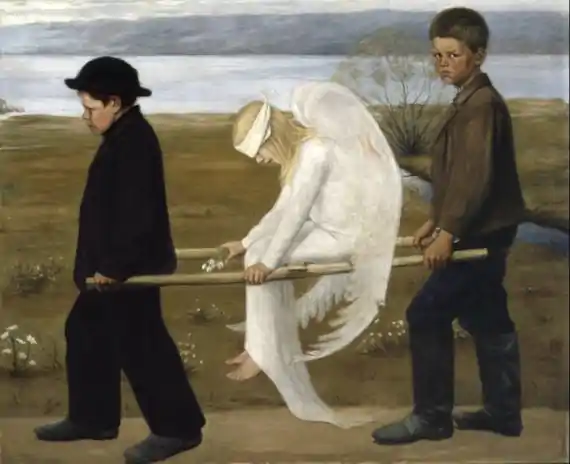 The Wounded Angel - Hugo Simberg; 1903