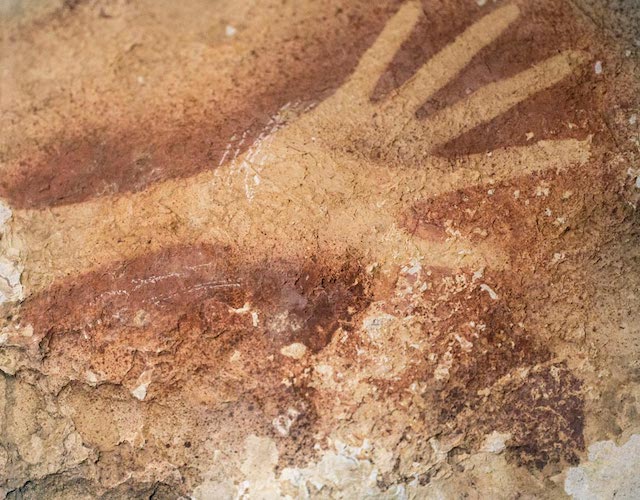 The oldest handprints